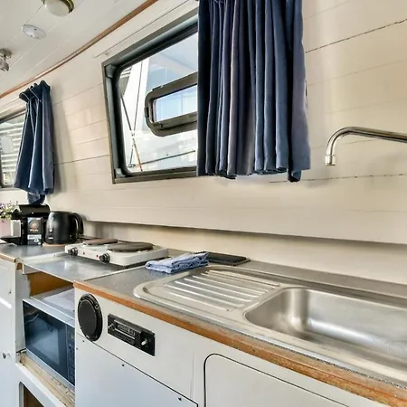 Hotel en barco Orginal Dutch Houseboat Center 'zijp' Ámsterdam